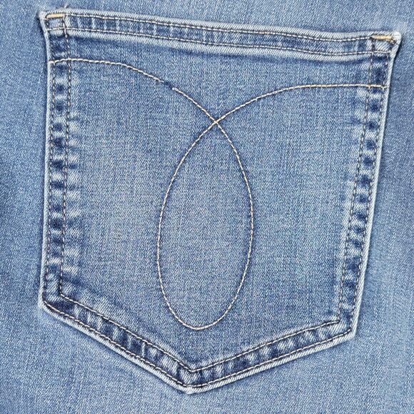 Calvin Klein High Rise Skinny Jeans Size 22W Button Fly Stretch Ankle Denim - Picture 9 of 12